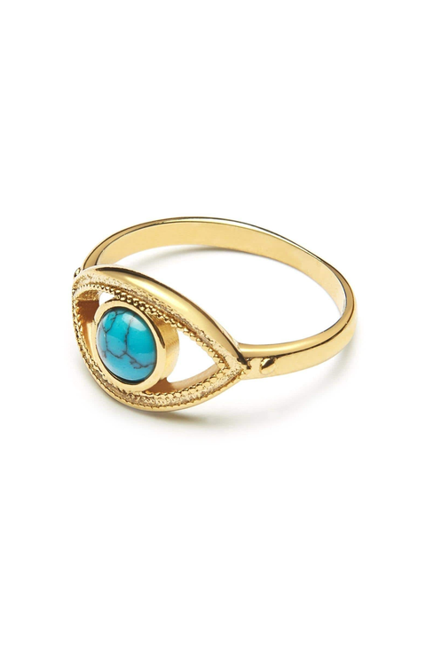 Skyfall Turquoise Evil Eye Ring