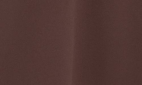 Calvin Klein Cap Sleeve Scuba Crepe Midi Dress In Brown