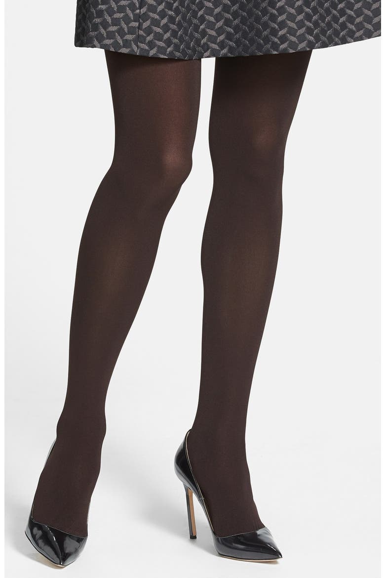 'Tight End' Shaping Tights, Main, color, BLACK