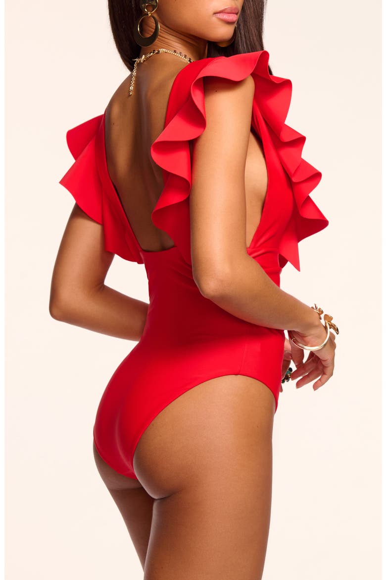 Kaye One-Piece Swimsuit, Alternate, color, FLAME