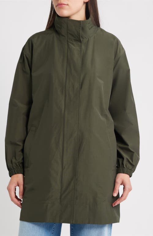 Eileen Fisher Stand Collar Jacket In Green