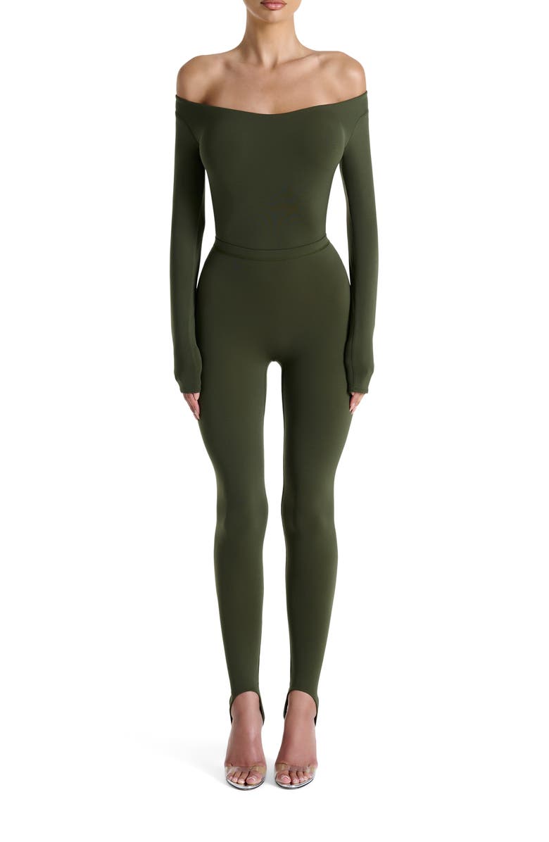 Naked Wardrobe Naked Stirrup Leggings, Alternate, color, Dark Olive