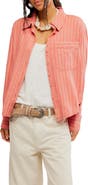 Free People Laurel Linen Blend Button-Up Shirt