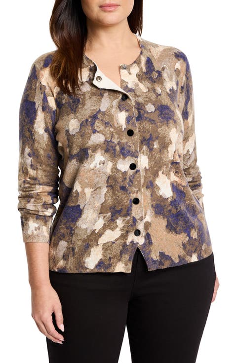 Camo Cardigan (Plus)
