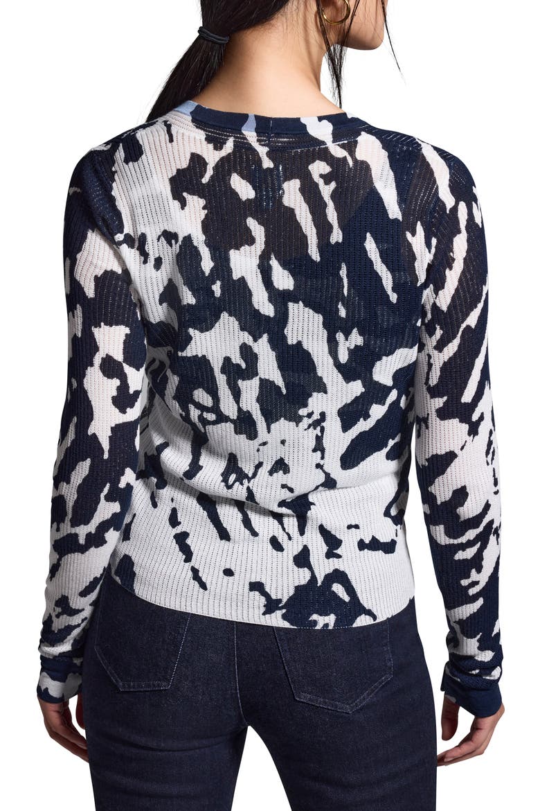 Nightfall Rib Cardigan, Alternate, color, INDIGO MULTI