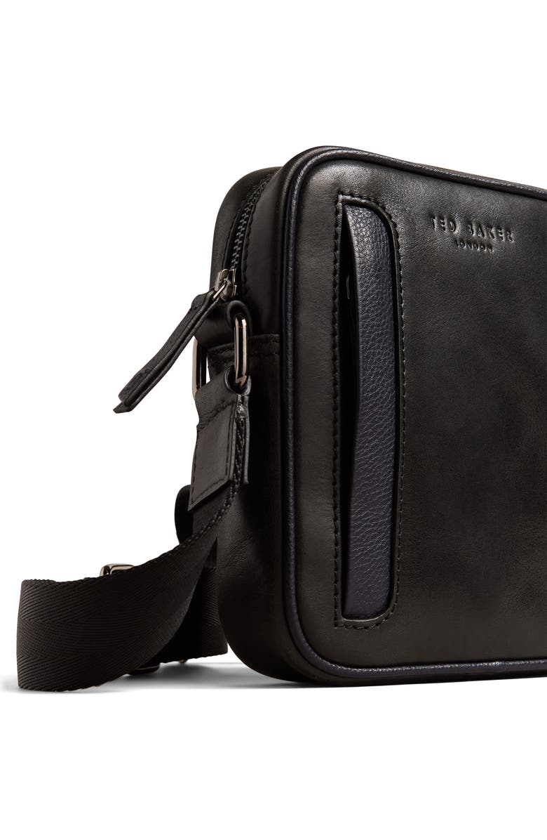 Ted Baker London Rayson Waxed Leather Crossbody Bag, Alternate, color,