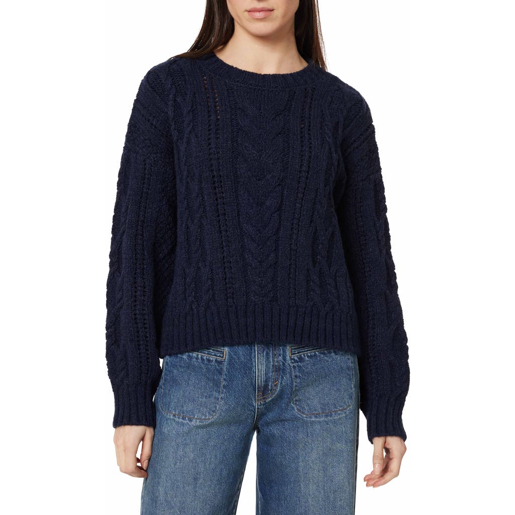 Habitual Cable Stitch Sweater In Blue