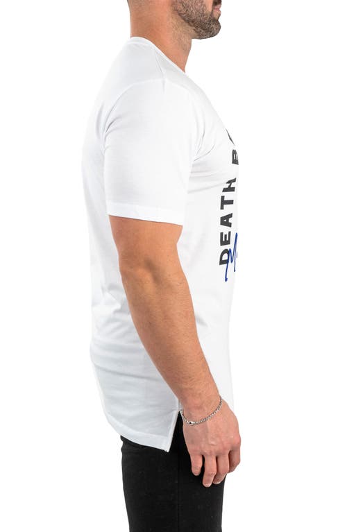 Maceoo Code Of Honor Cotton Graphic T-shirt In White