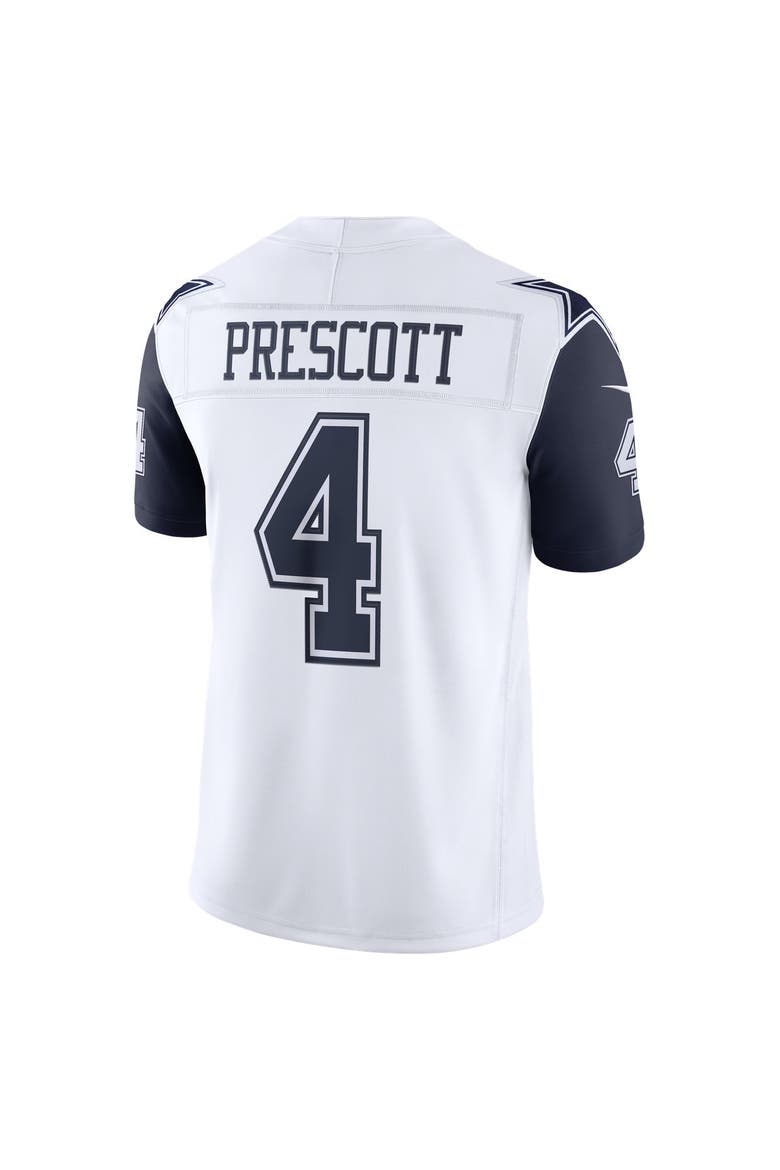 Men's Nike Dak Prescott White Dallas Cowboys Alternate Vapor F.U.S.E. Stitched Limited Jersey, Alternate, color, White