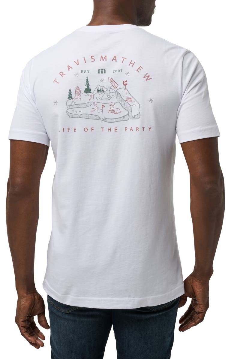 TravisMathew Famous Reindeer Graphic T-Shirt, Alternate, color, White