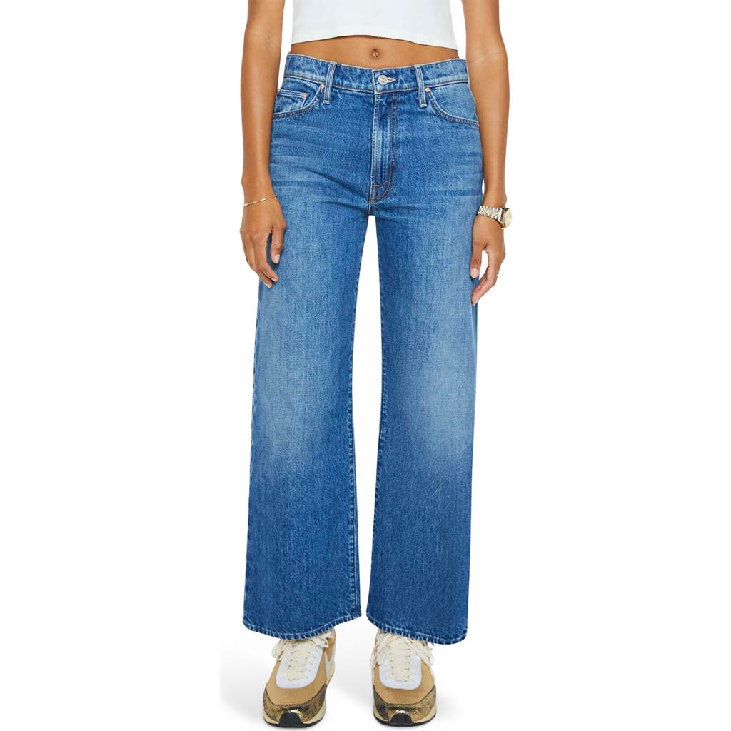 Mother Dodger Ankle Jeans In Green Thumb In Blue
