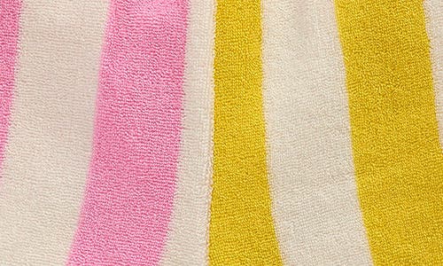 Mini Boden Kids' Stripe Terry Cloth Shorts In Hotchpotch Multi Stripe