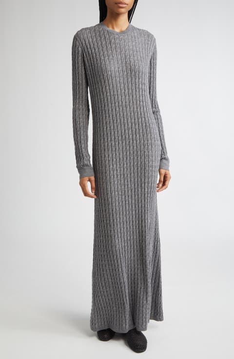 パーティードレス Toteme Viscose blend everyday long dress TOTEME Jersey and tulle maxi dress | NET-A-PORTER