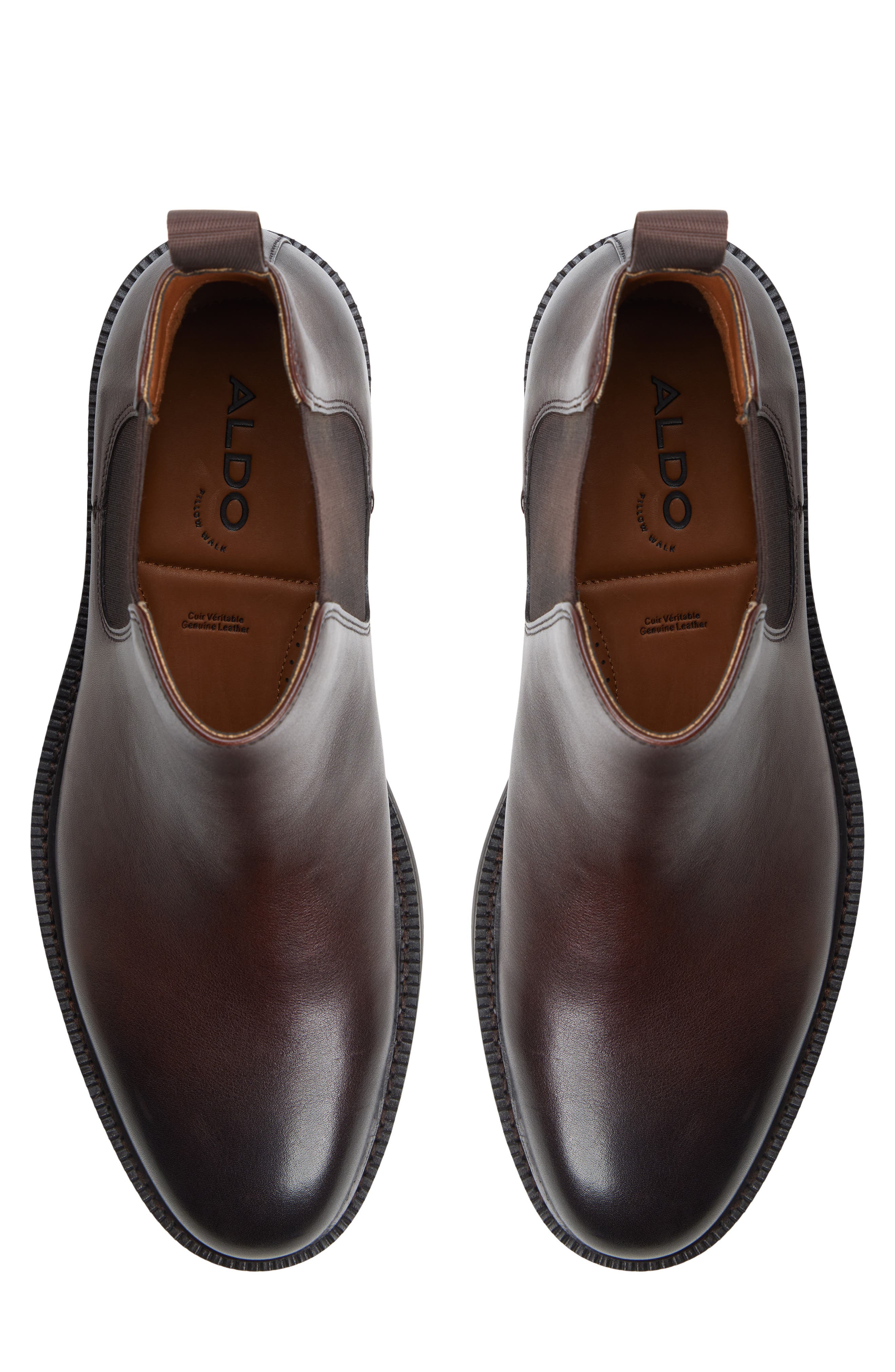 Malmo Leather Chelsea Boot, Alternate, color, DARK BROWN