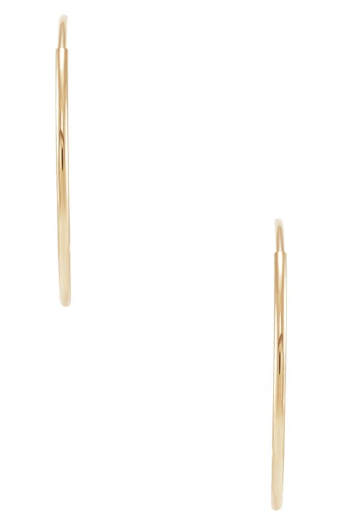 Frankie & Zoe Endless Hoop Earrings In Gold