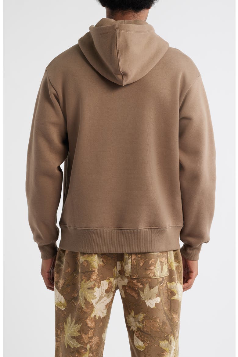 Fleece Hoodie, Alternate, color, BROWN SHIITAKE