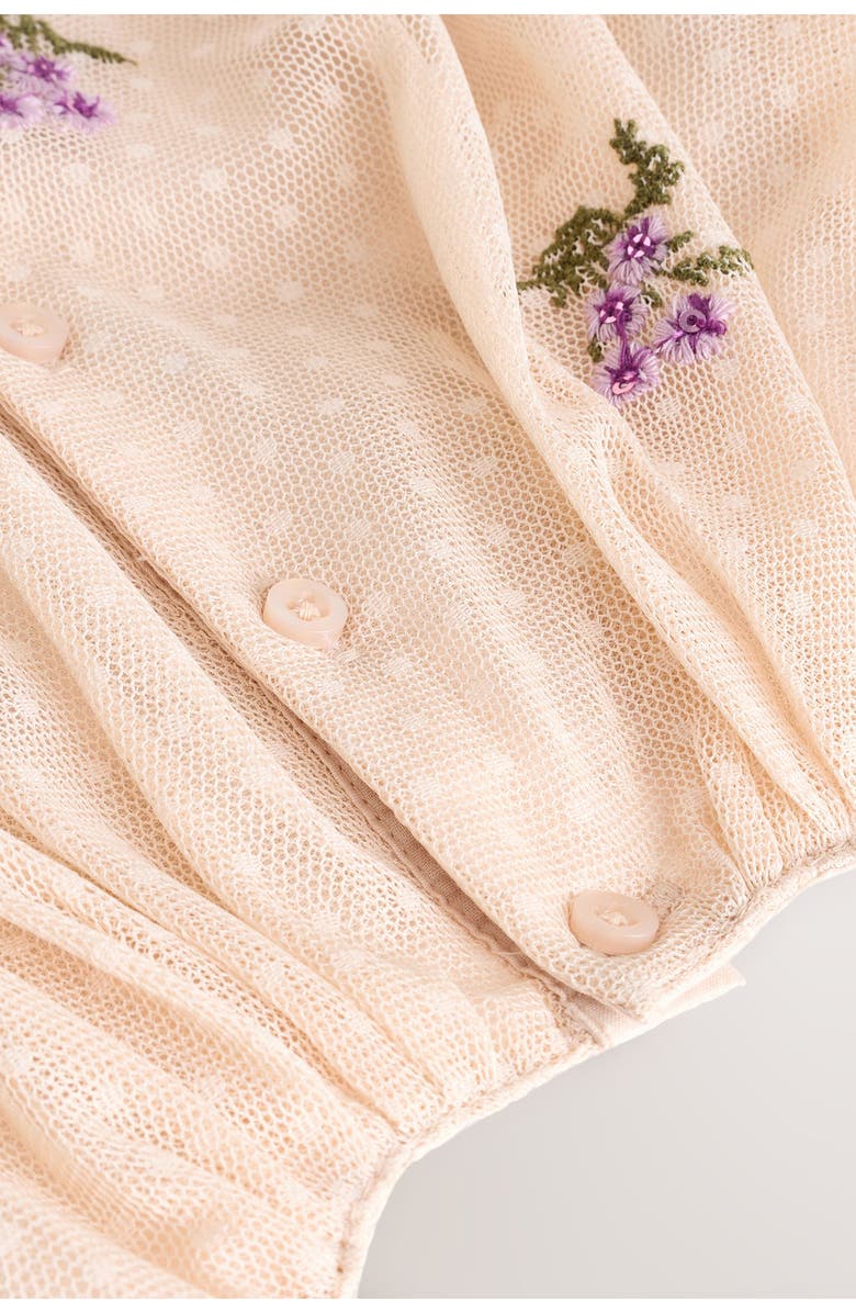 NEXT Kids' Dobby Mesh Party Dress, Main, color,