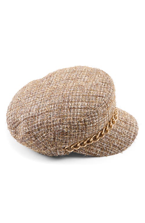 Eugenia Kim Marina Chain Trim Cap In Neutral