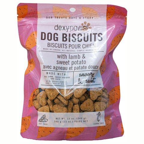 Lamb & Sweet Potato Dog Biscuits 12Oz Natural Pet Treats