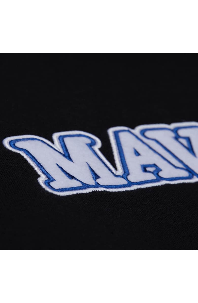 Mitchell & Ness Unisex Mitchell & Ness Black Dallas Mavericks Vintage Heavyweight Hoodie, Alternate, color, Black