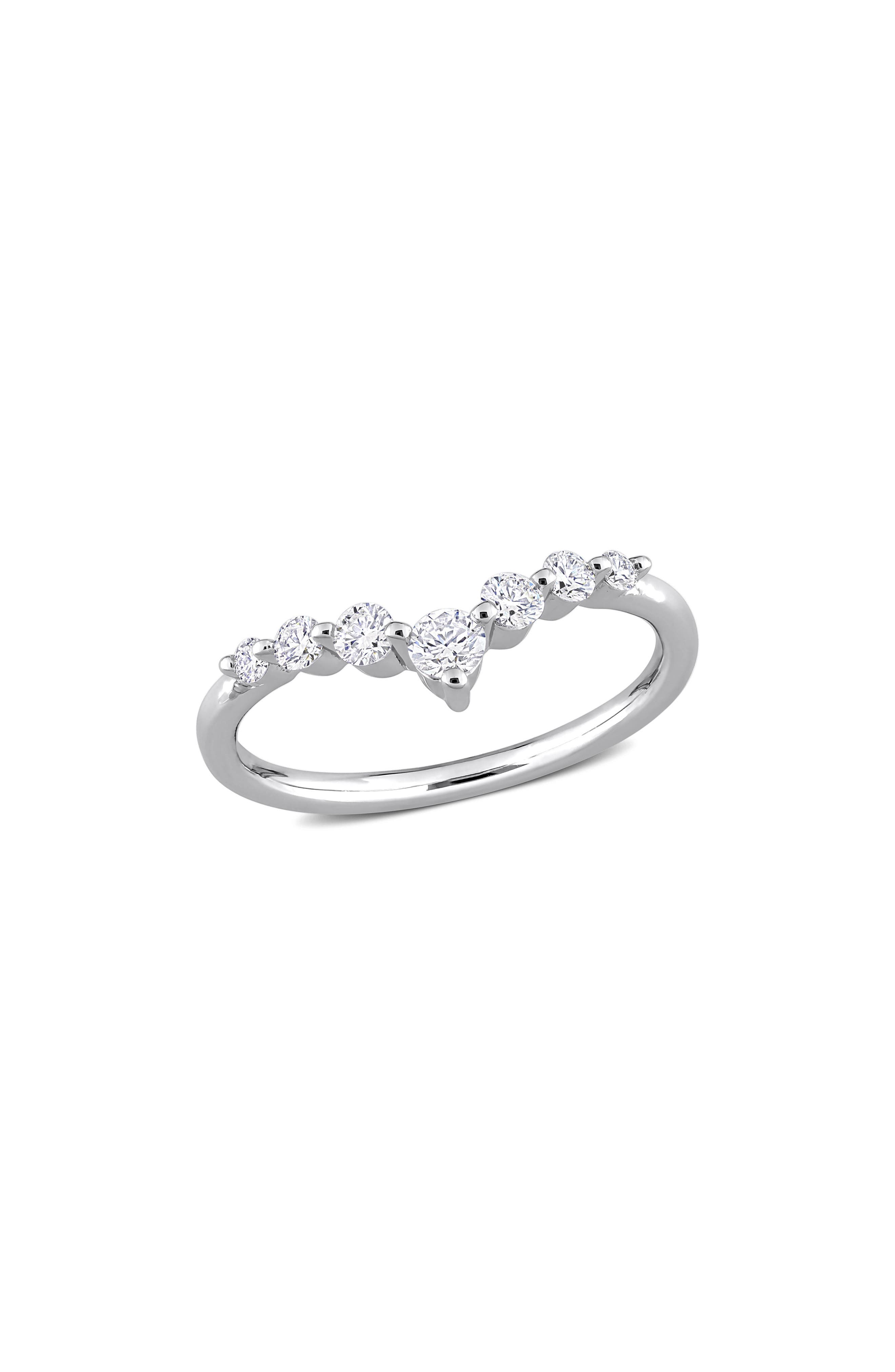 Created Forever Lab Grown Diamond Chevron Ring - 0.37ct.
