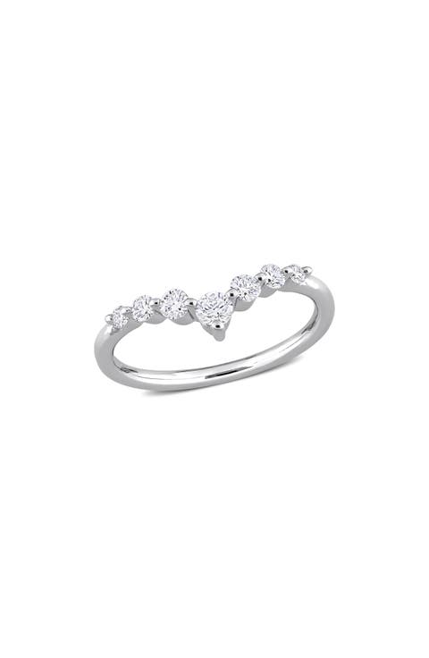 Lab Grown Diamond Chevron Ring - 0.37ct.