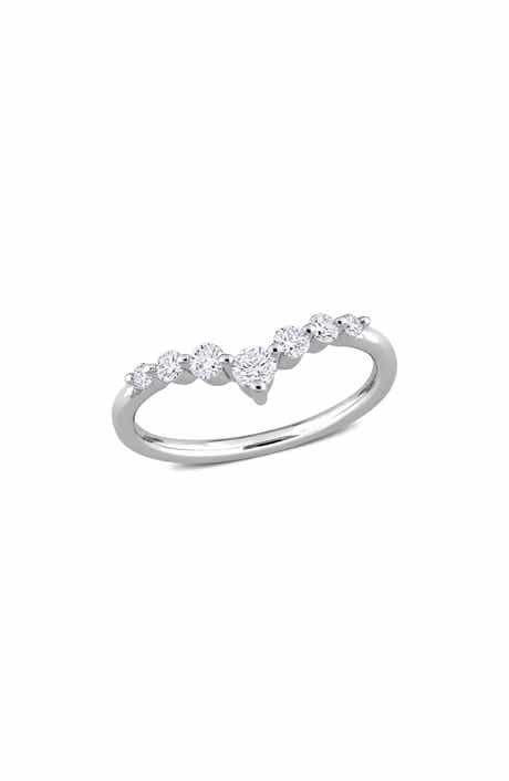 Created Forever Lab Grown Diamond Chevron Ring - 0.37ct.