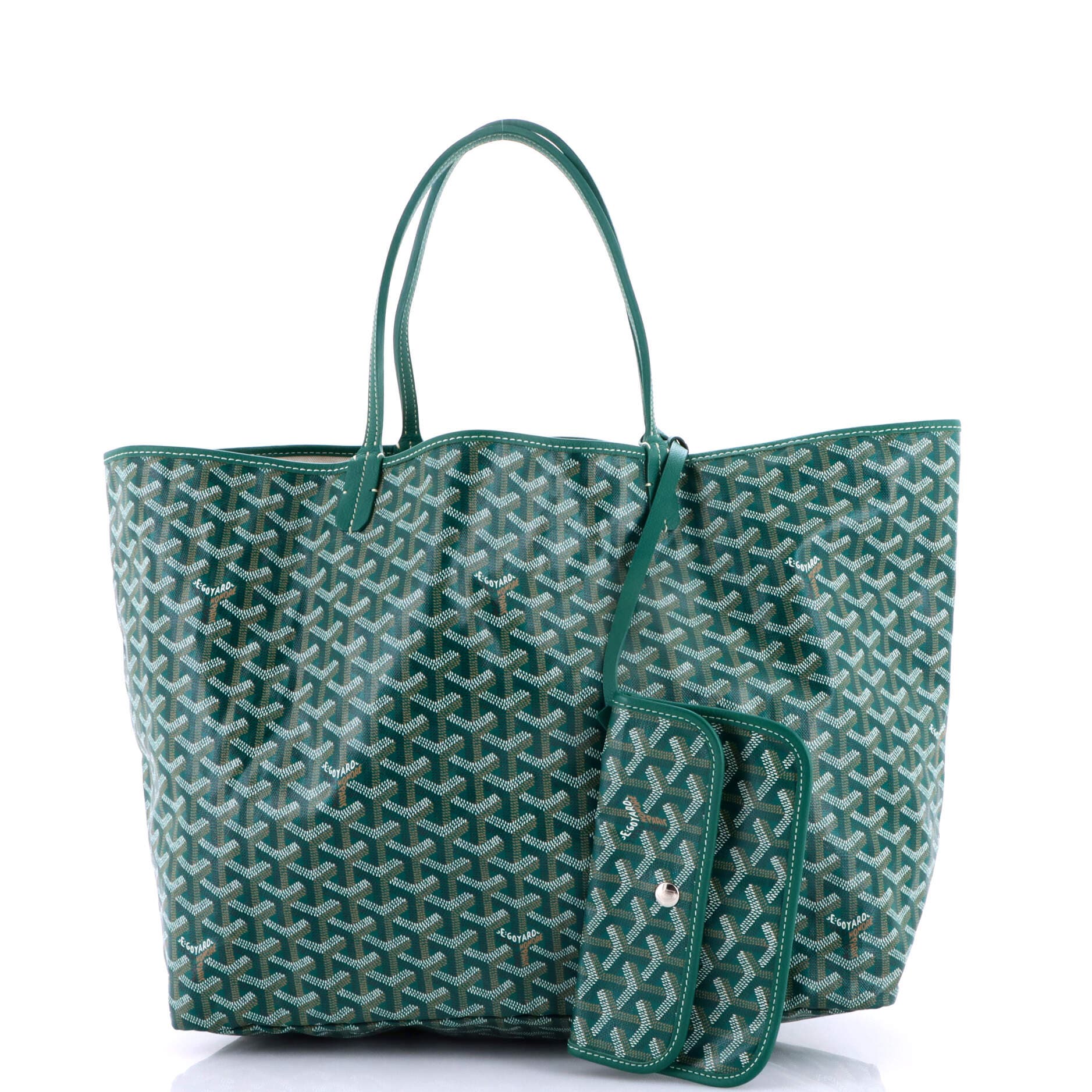 Pre-Owned Goyard Saint Louis Tote Coated Canvas GM, Alternate, color, Green