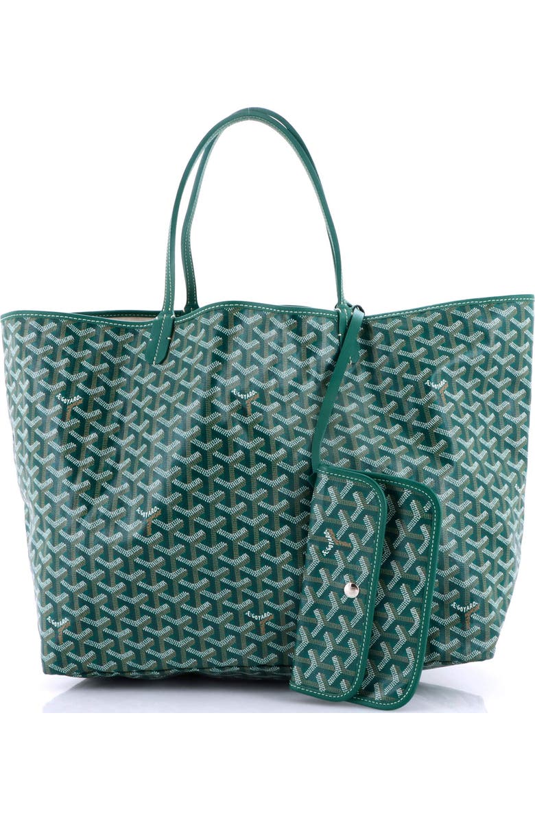 Pre-Owned Goyard Saint Louis Tote Coated Canvas GM, Alternate, color, Green