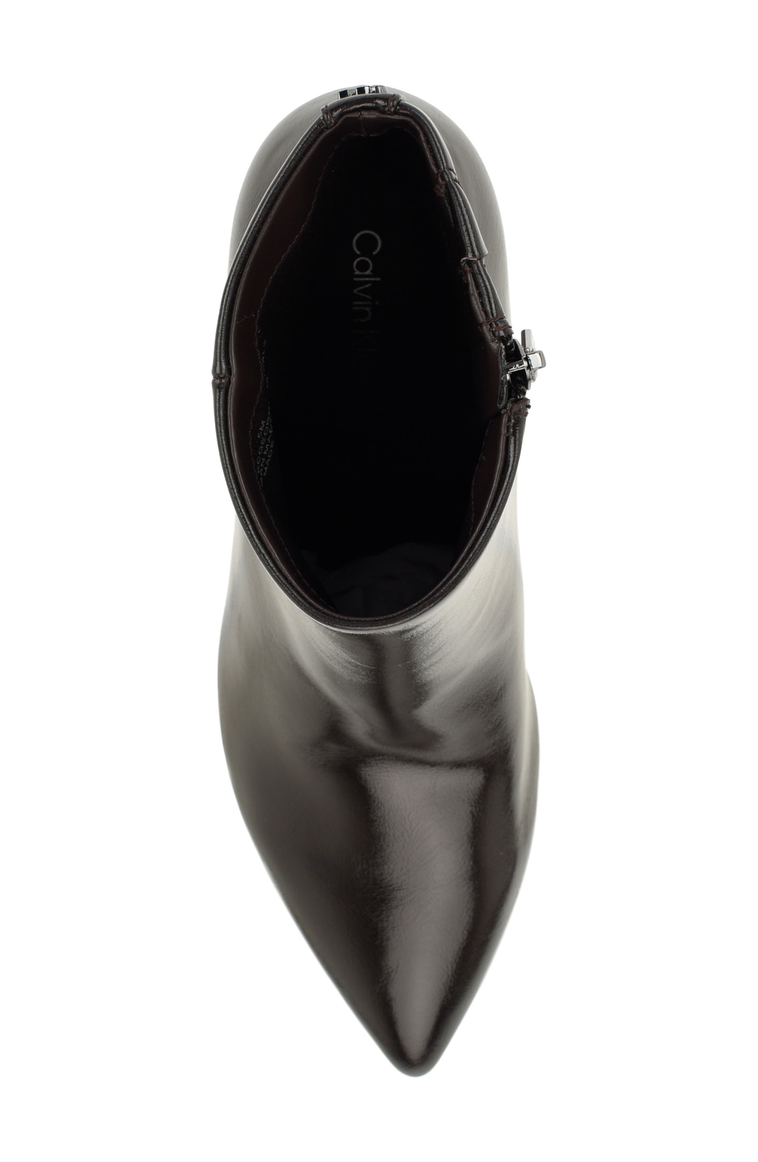 Georgina Pointed Toe Bootie, Alternate, color, BROWN