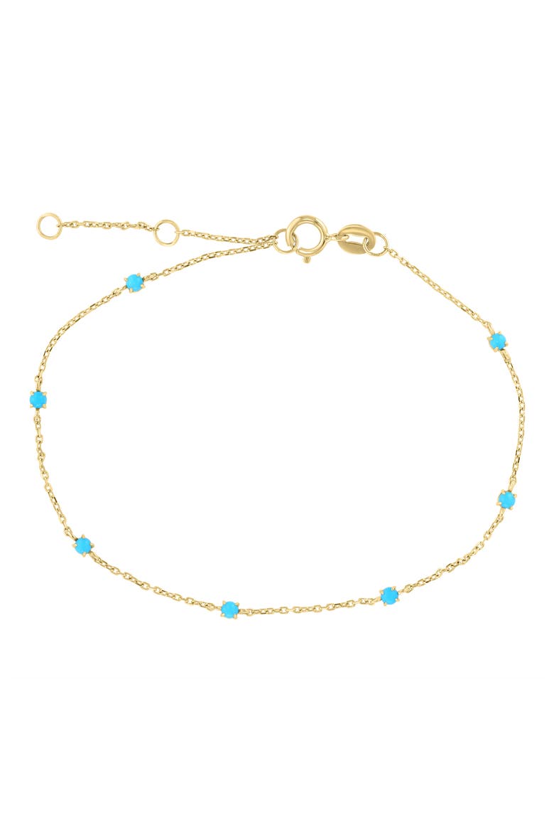 Turquoise Station Bracelet, Main, color, BLUE