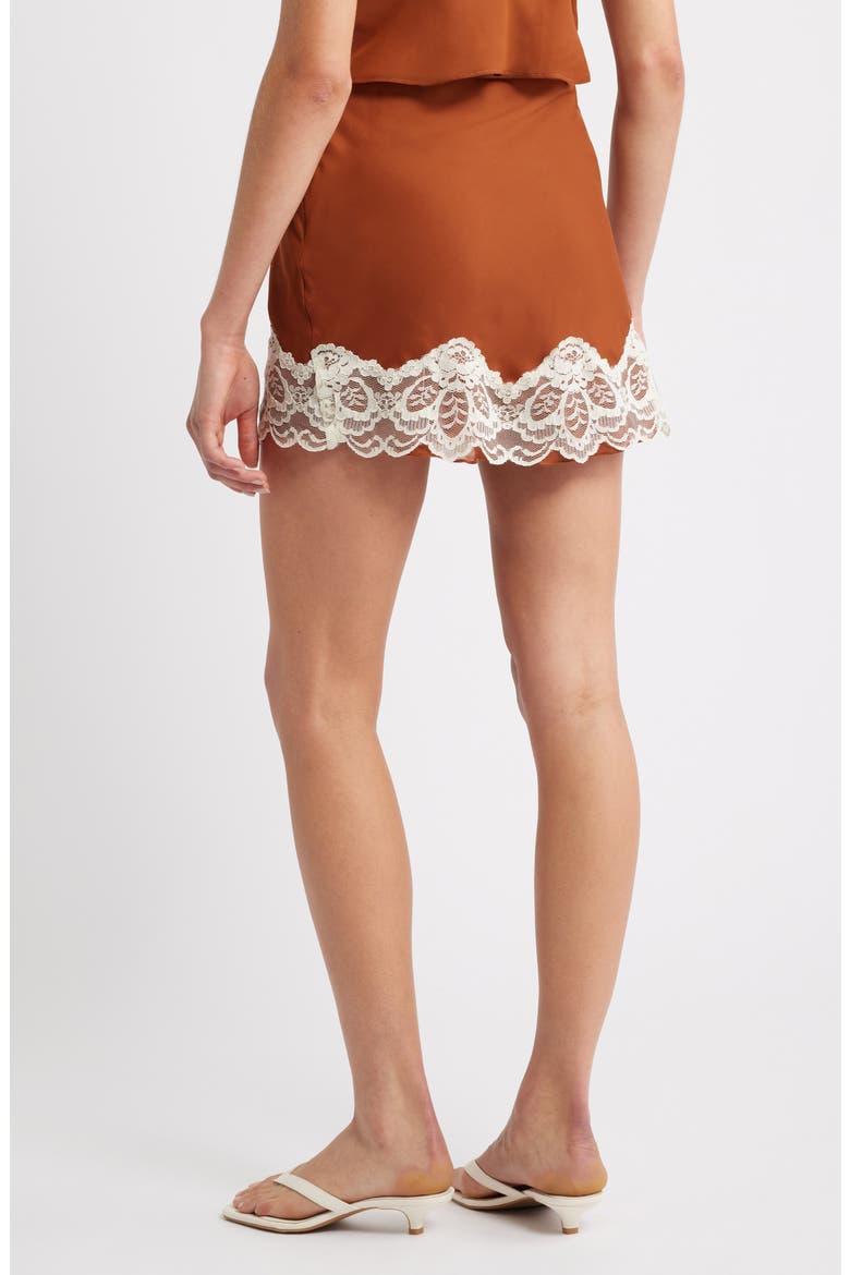 The Sienna Slip Skirt, Alternate, color, BROWN
