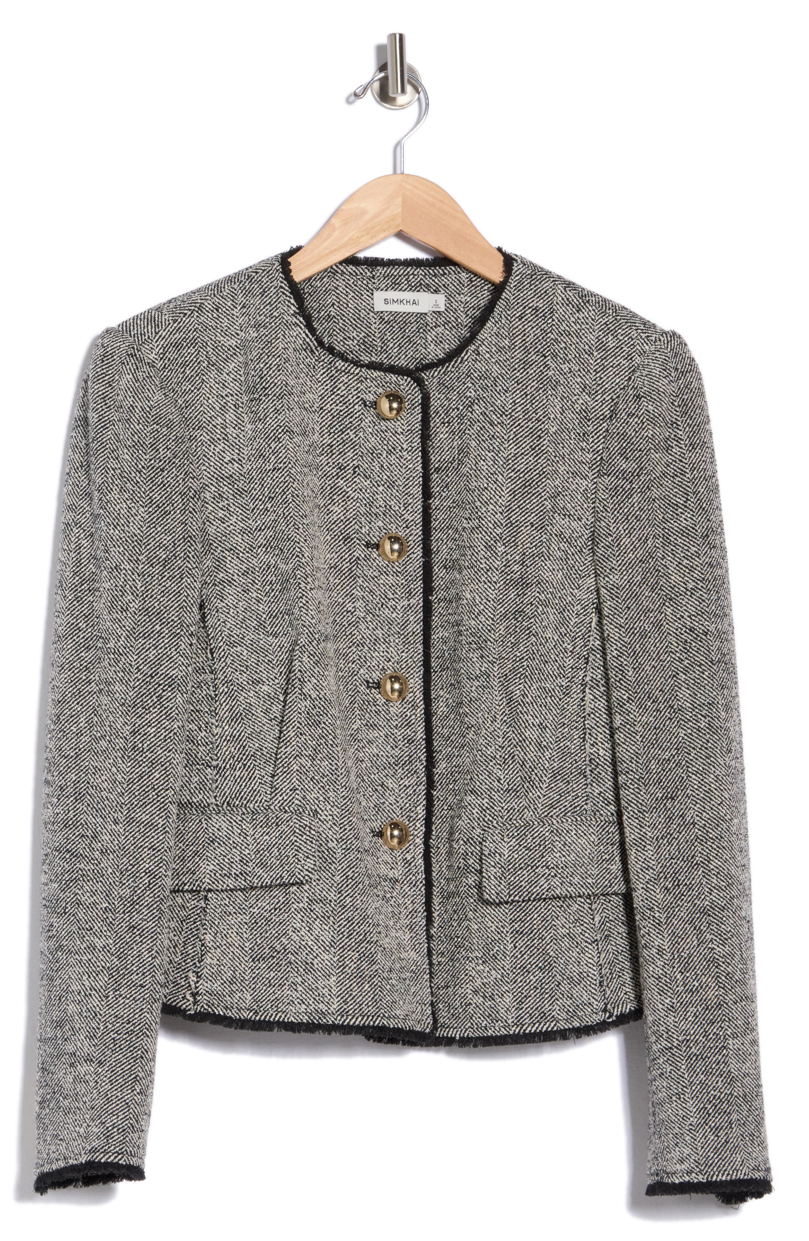 Ivie Herringbone Blazer