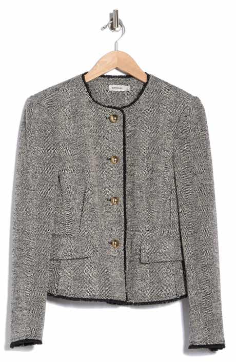 Ivie Herringbone Blazer