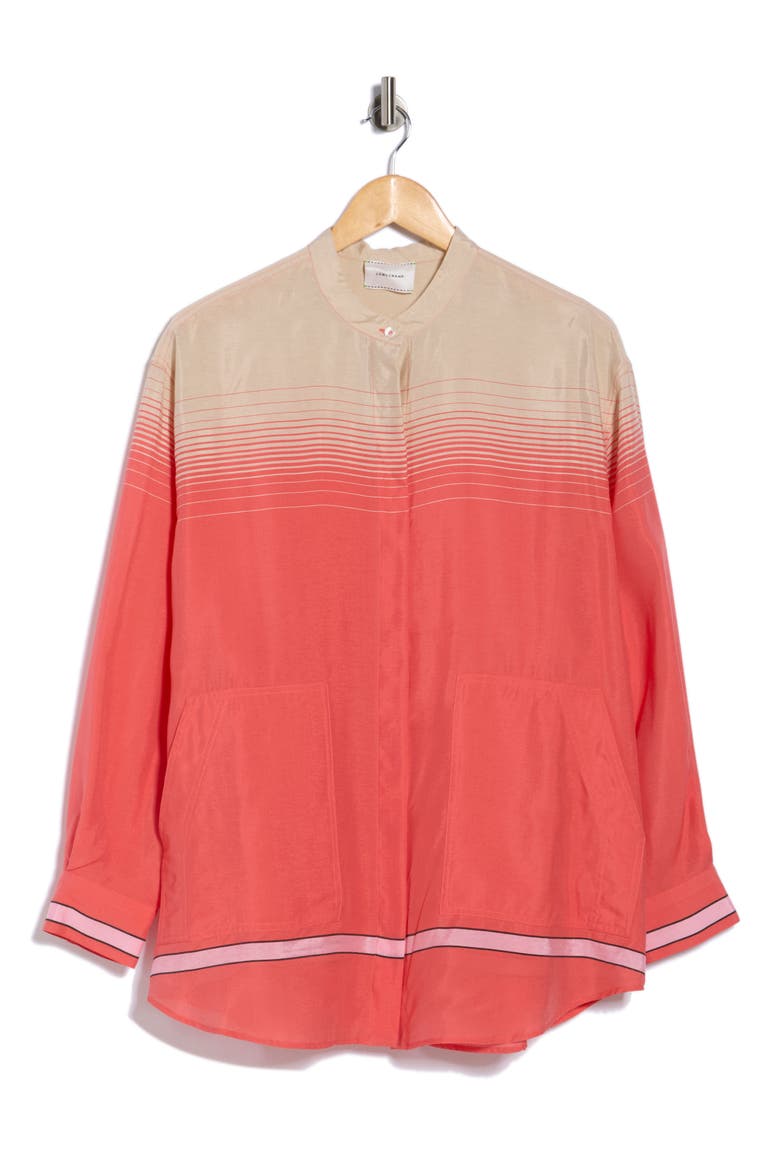 Long Sleeve Tunic Top, Alternate, color, CORAL