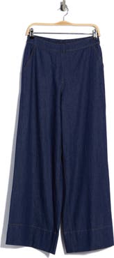 1901 Wide Leg Chambray Pants