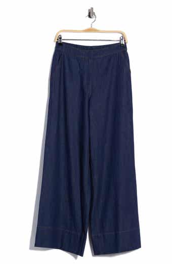 Wide Leg Chambray Pants