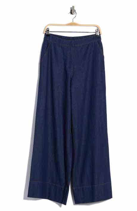 Wide Leg Chambray Pants
