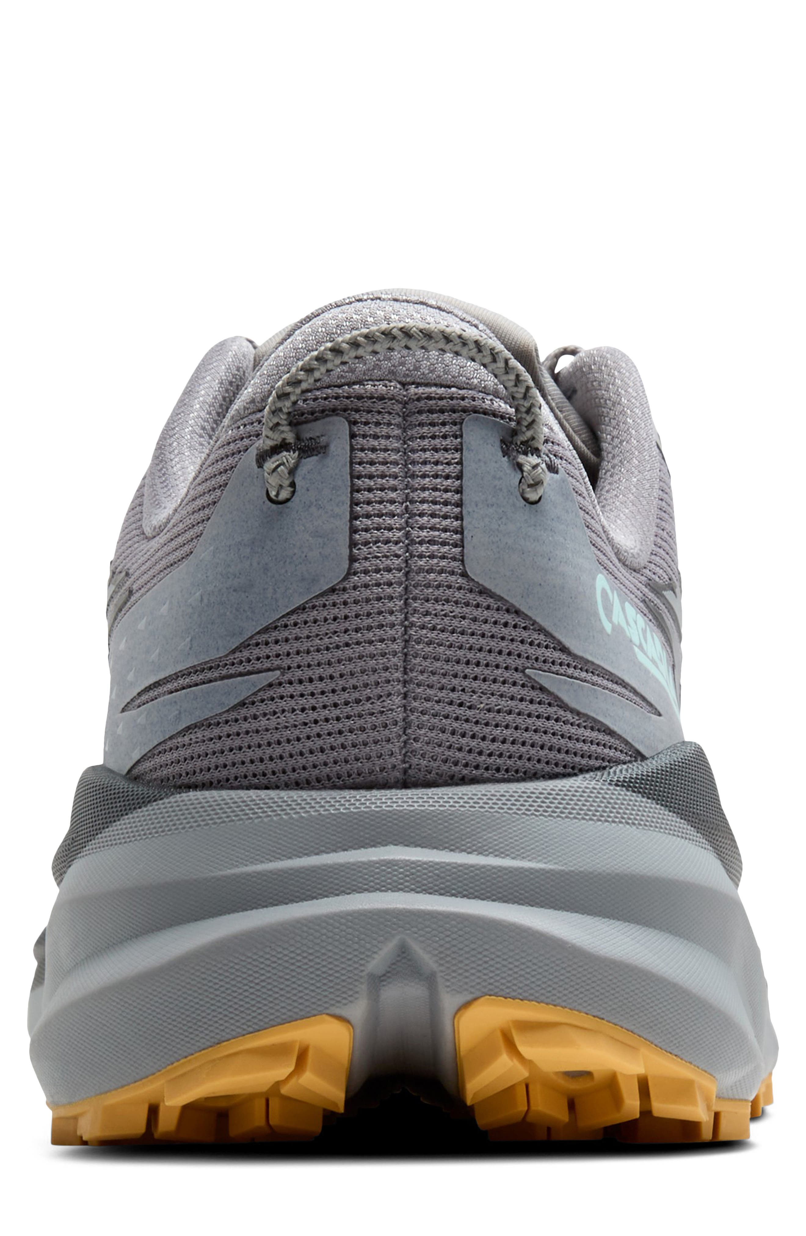 Cascadia 19 Trail Running Shoe, Alternate, color, ALLOY/ EBONY/ ORANGE