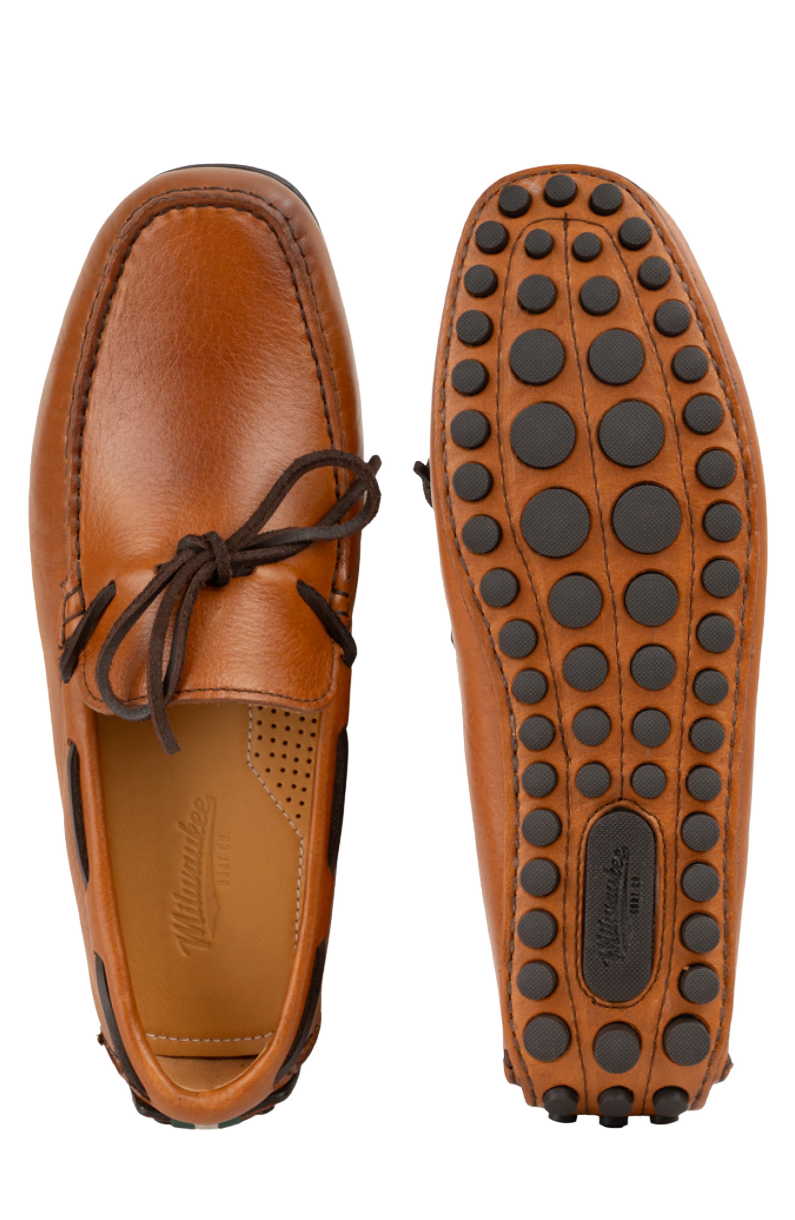 Milwaukee Boot Company Humbolt Driving Loafer, Alternate, color, Cognac