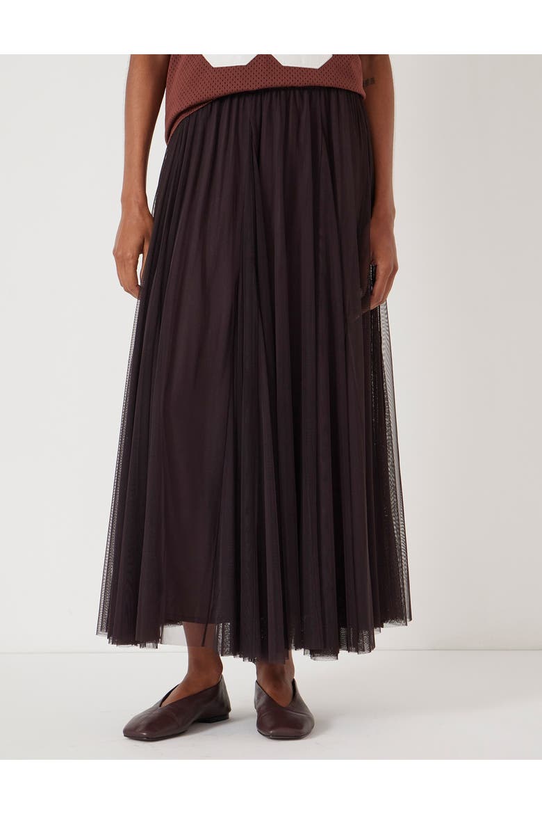 Millie Tulle Maxi Skirt, Main, color, Plum