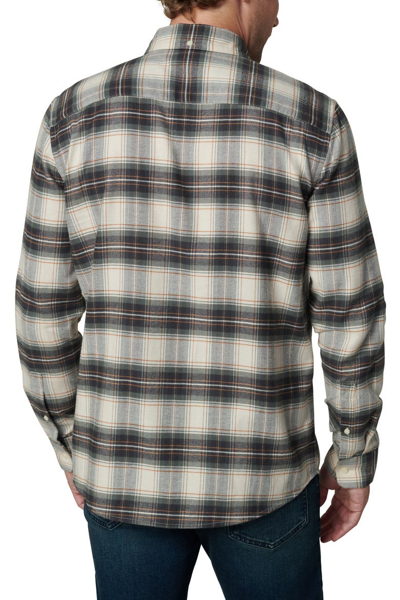 Oliver Plaid Flannel Button-Up Shirt, Alternate, color, AGAVE PLAID