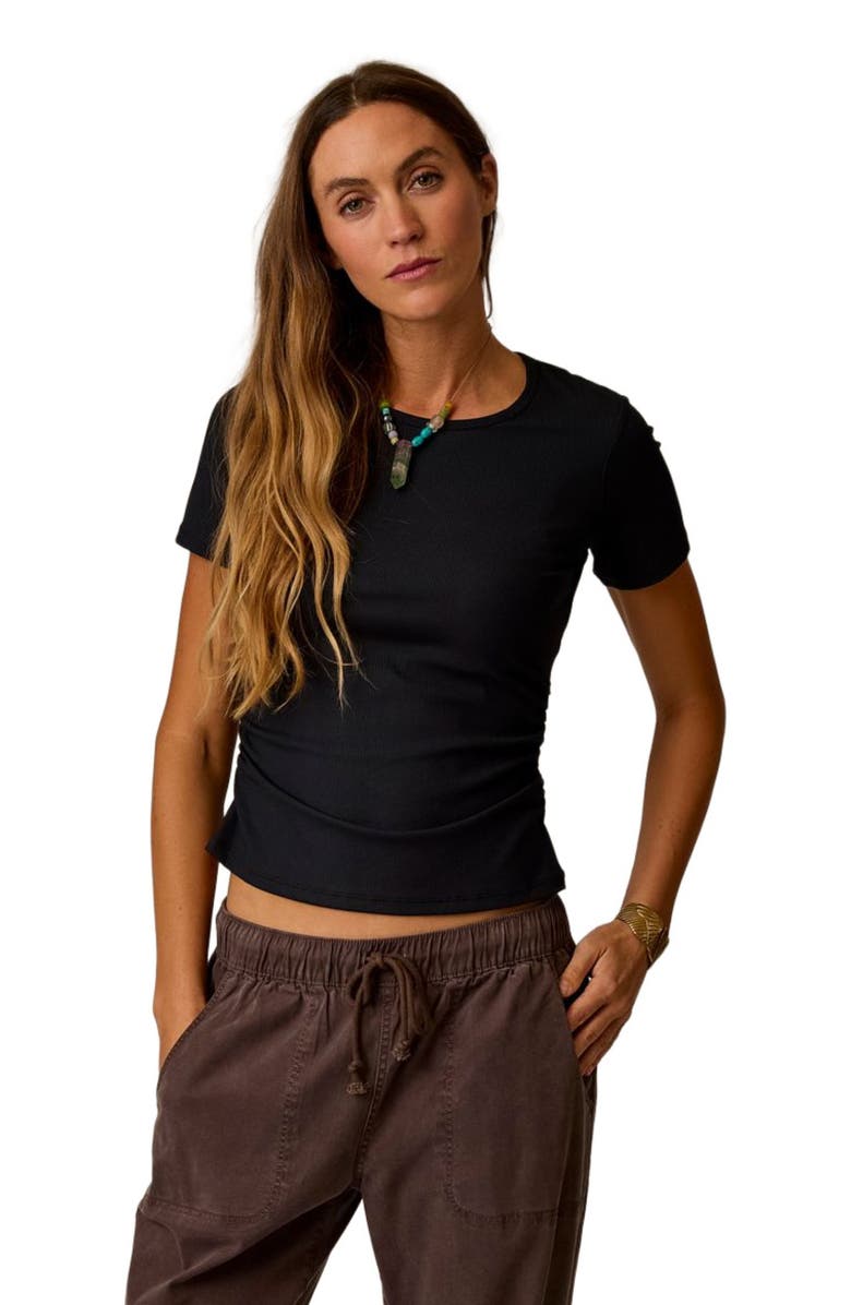 Carve Designs Vega Rib Tee 2.0, Main, color, Black