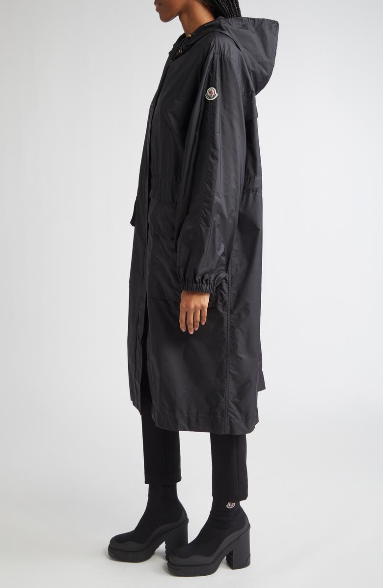 Moncler Hiengos Long Parka, Alternate, color, Black