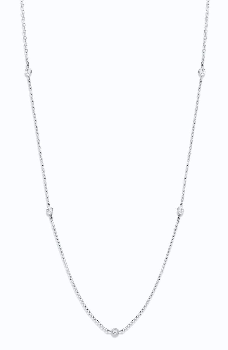 Frankie & Zoe Diamond Station Necklace - 0.05ct., Main, color, 