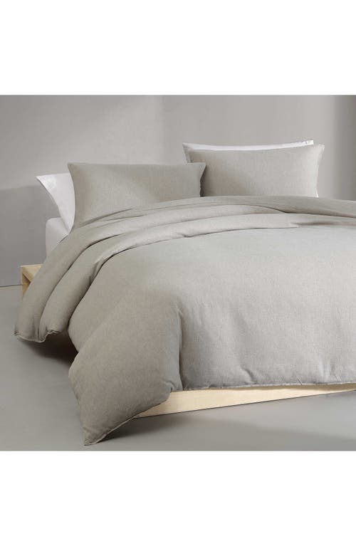 Calvin Klein Mélange Flannel Duvet Cover & Sham Set In Natural