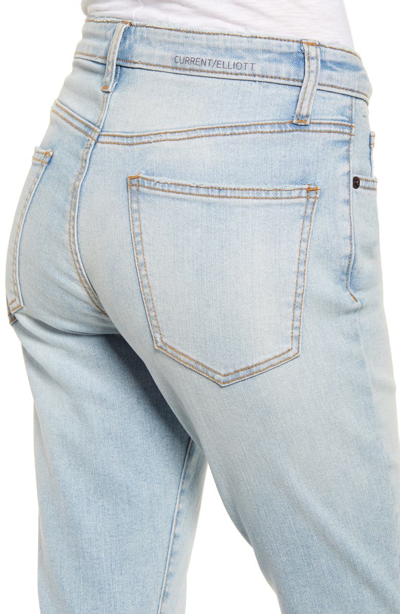 Current/Elliott The Original Stiletto Raw Hem Skinny Jeans, Alternate, color, 