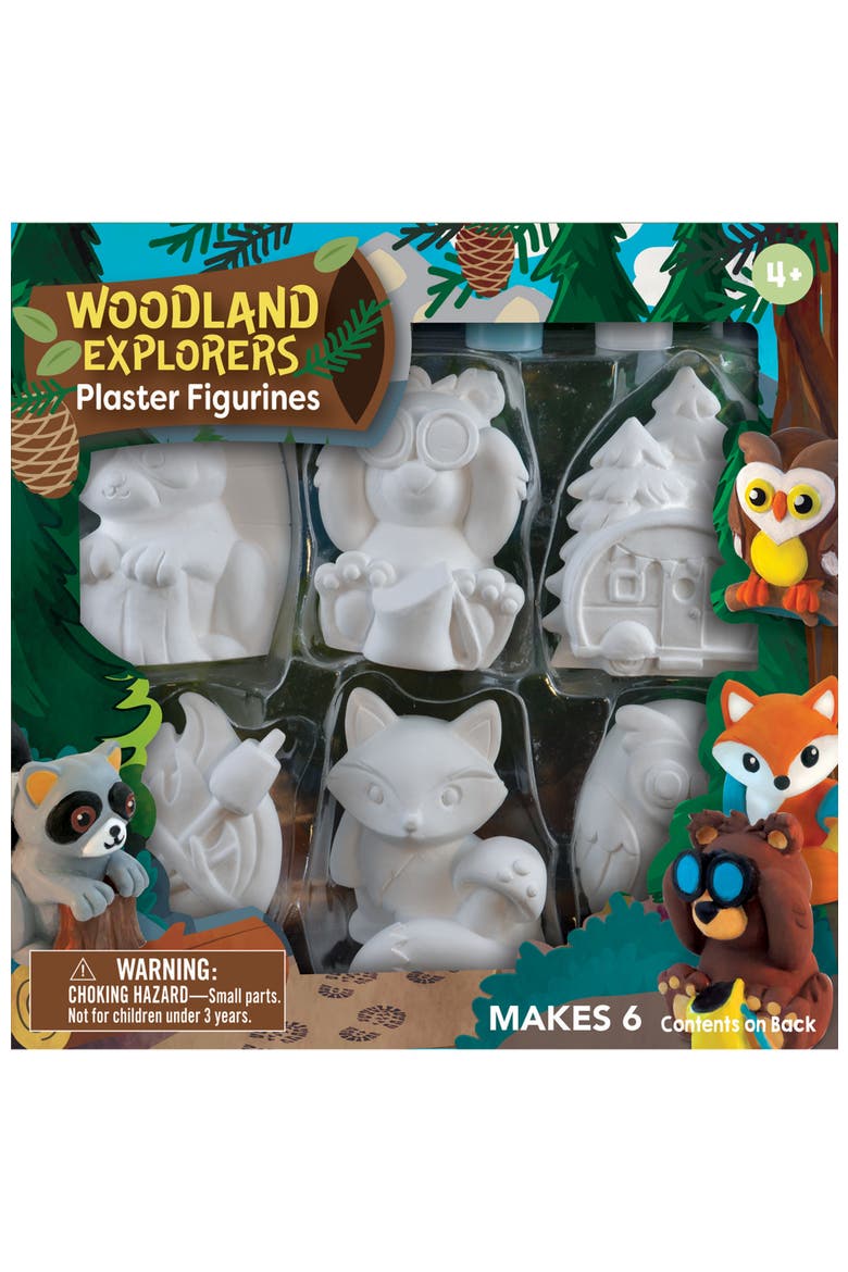 Woodland Explorers Plaster Paint Set, Main, color, Multicolor