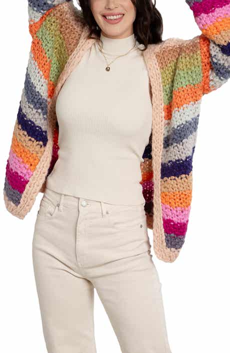 SAACHI Mayflower Stripe Crochet Cardigan