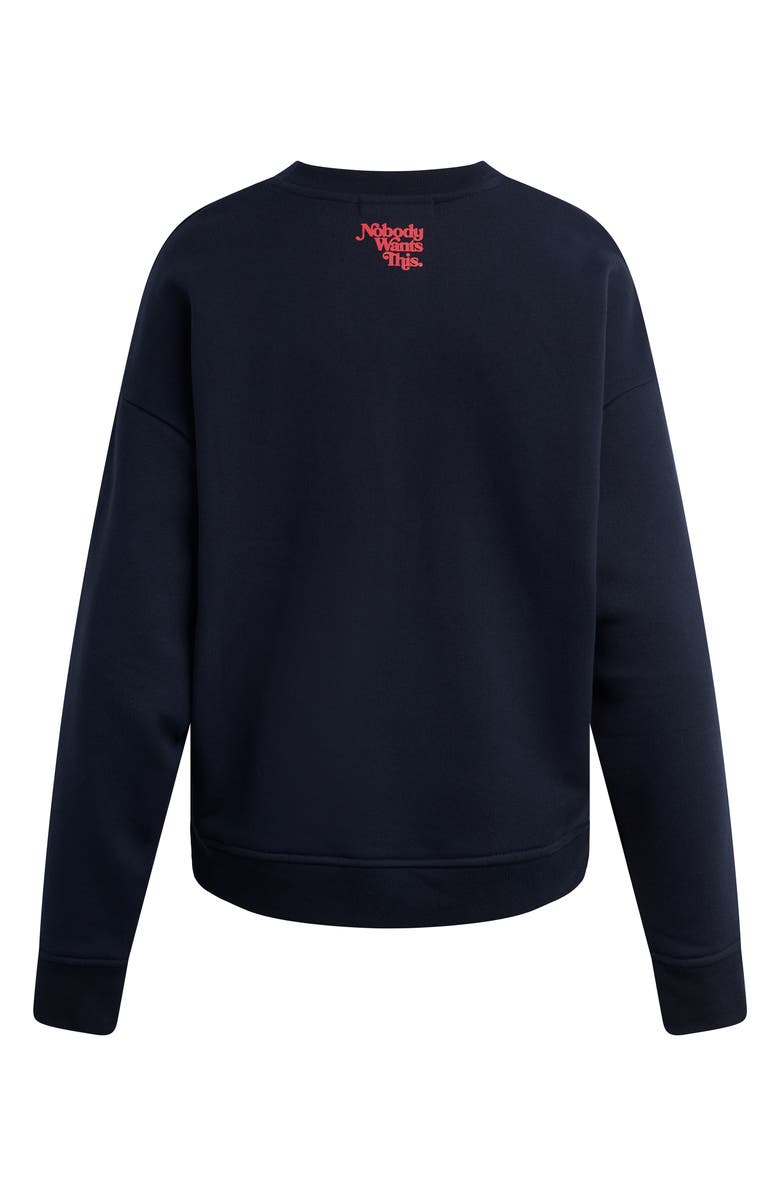 Favorite Daughter x 'Nobody Wants This' Loser Sibling Cotton Blend Sweatshirt, Alternate, color, Navy